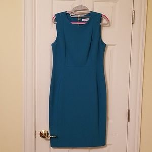 Calvin Klein Teal Office Dress